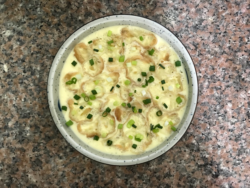 油条蒸水蛋，秒光3碗饭