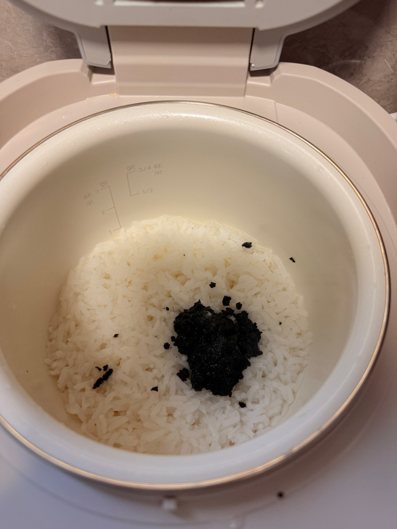 黑松露蟹柳菜心闷饭（低卡）
