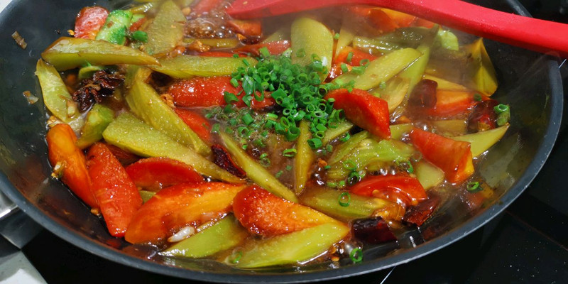 【素炒双萃】素食莴笋胡萝卜