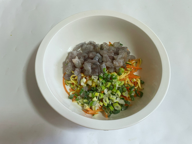 蔬菜鲜虾饼