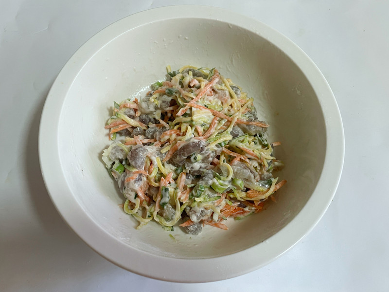 蔬菜鲜虾饼