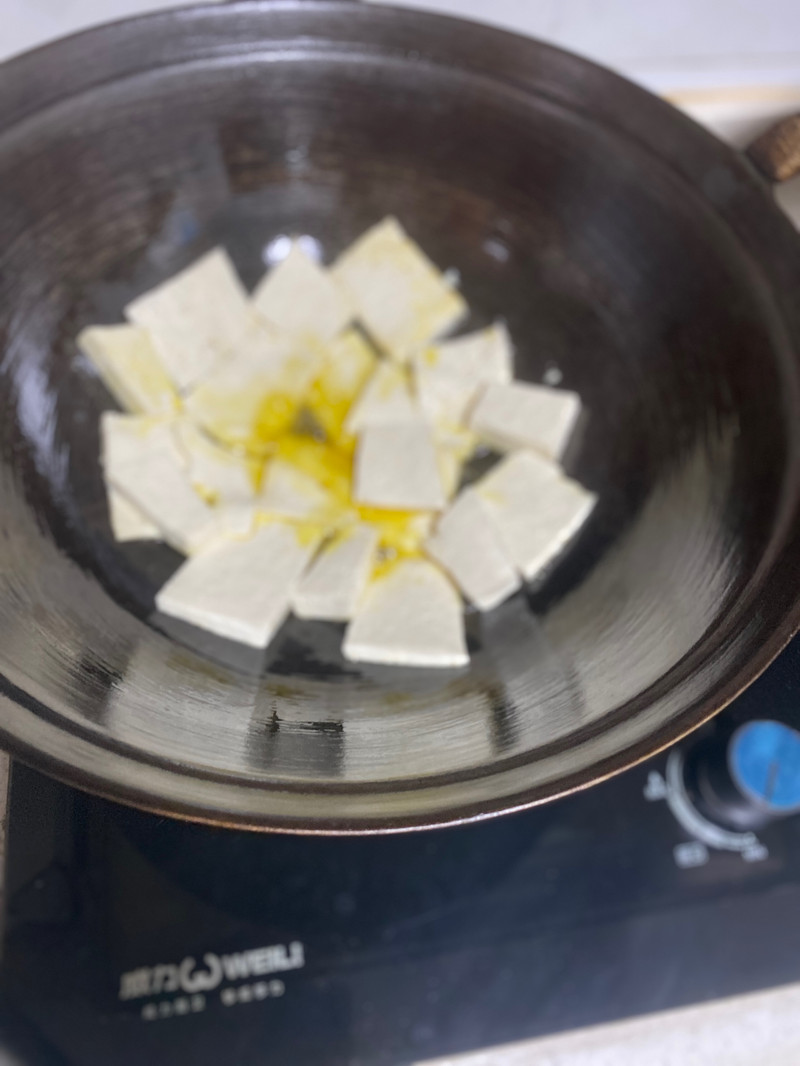 葱烧豆腐