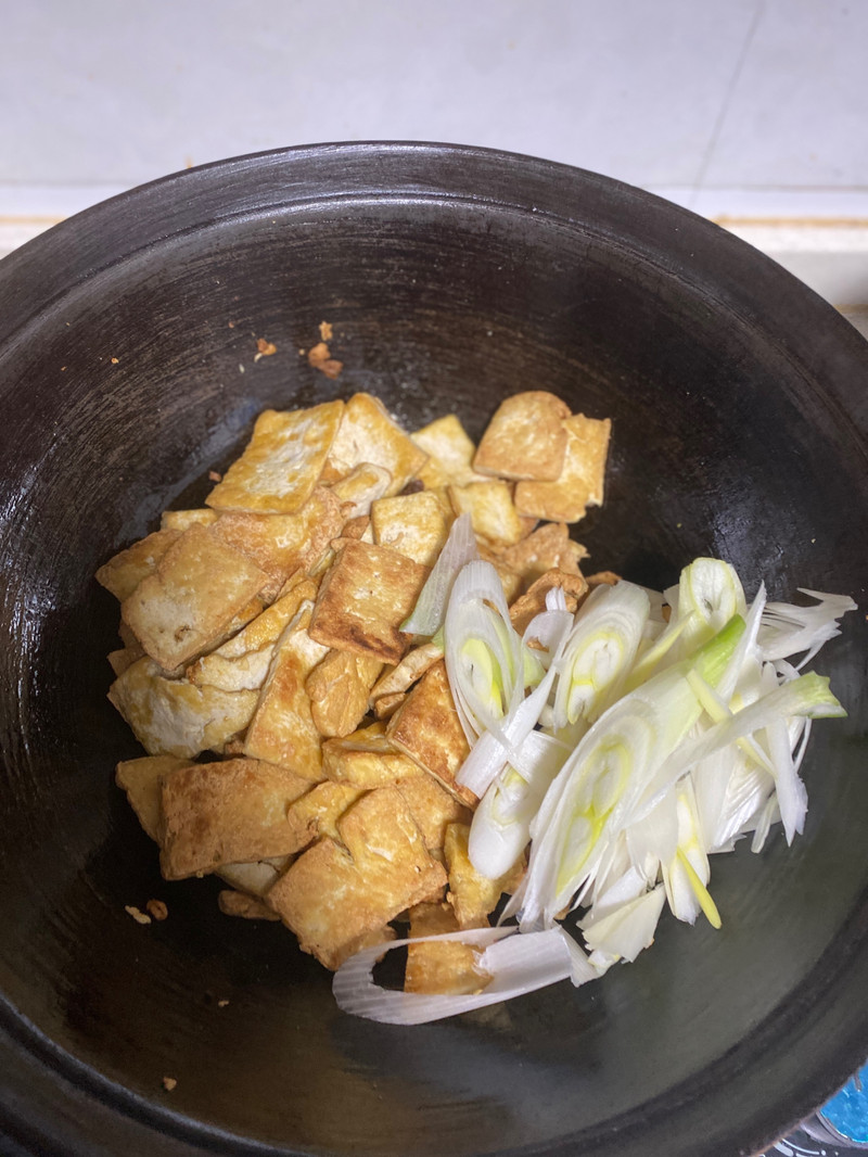葱烧豆腐