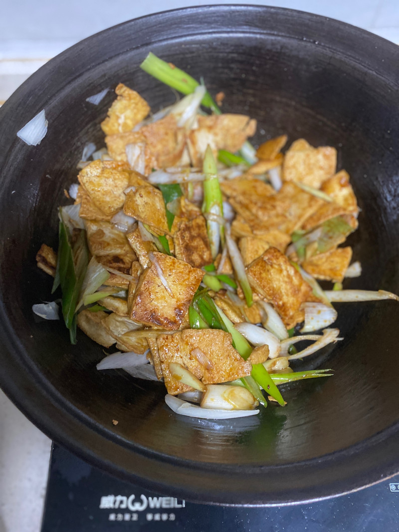 葱烧豆腐