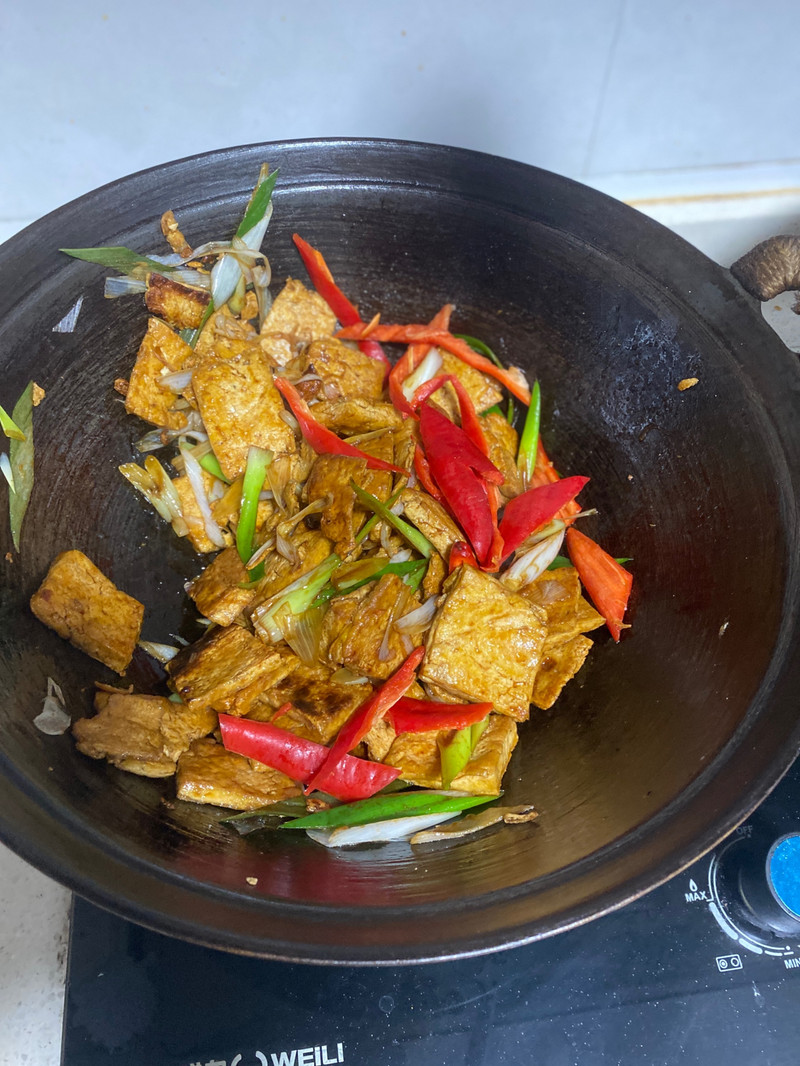 葱烧豆腐