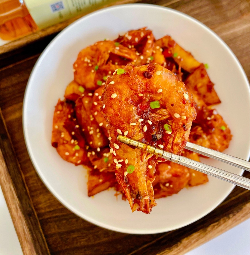 干锅土豆虾