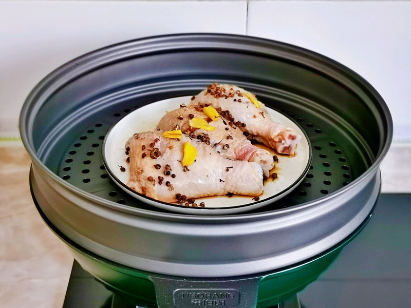 不加一滴油&椒盐蒸鸡腿‼️