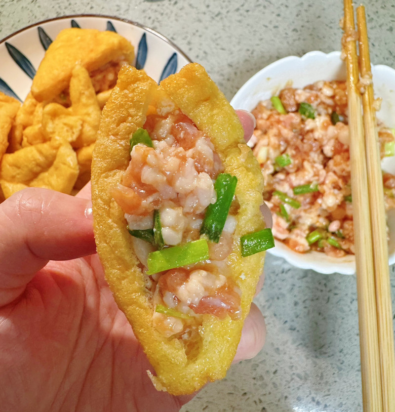 肉沫酿豆泡