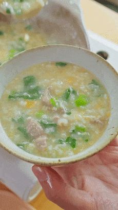 【宝宝辅食】菜芯肉粥