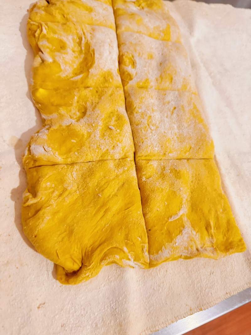 属于秋天的浪漫收获—南瓜奶酪恰巴塔