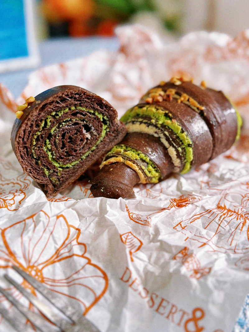 抹茶玫瑰奶酥包