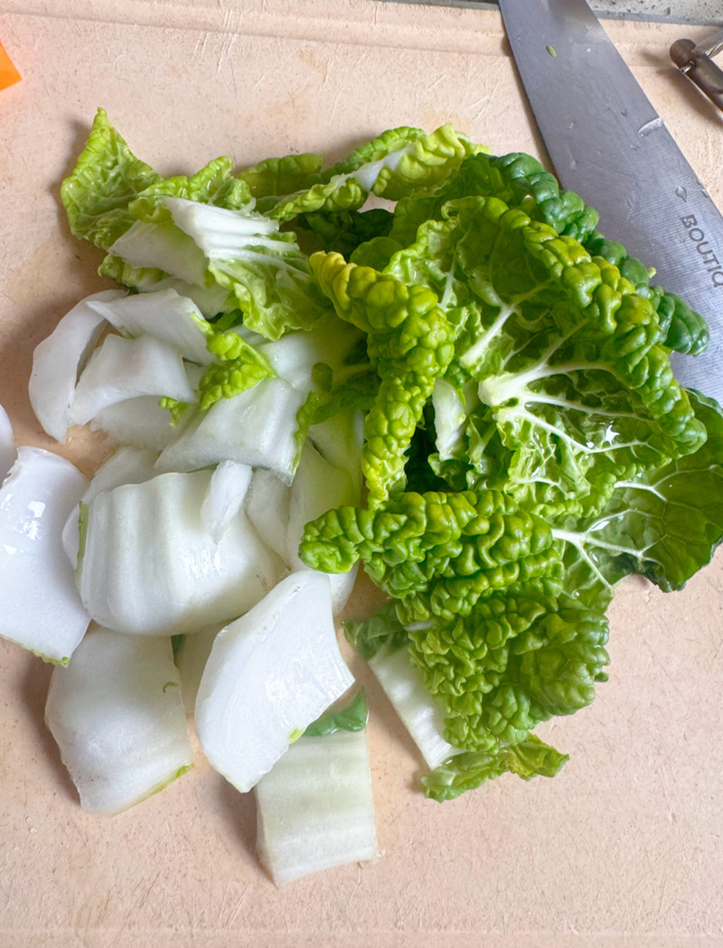 奶白菜炒虾仁 奶白菜炒虾仁