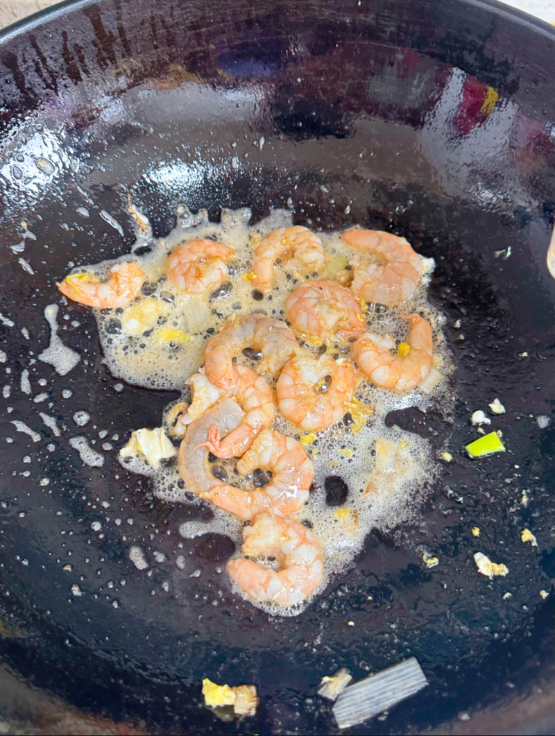 奶白菜炒虾仁 奶白菜炒虾仁